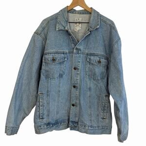 Stefano Man Vintage Men's Original Design Denim Jean Jacket Trucker XL Heavy